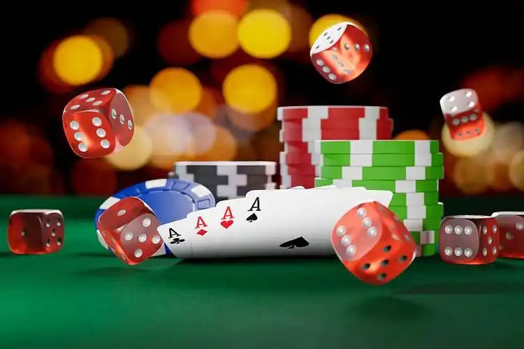 arogantoto slot Lightning Dice live dealer studio with three dice and gaming table